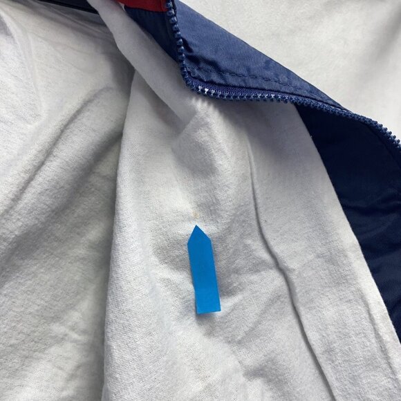 Wave One Windbreaker Rain Jacket Full Front Zipper Men Medium Blue Zip Pockets - Picture 4 of 16